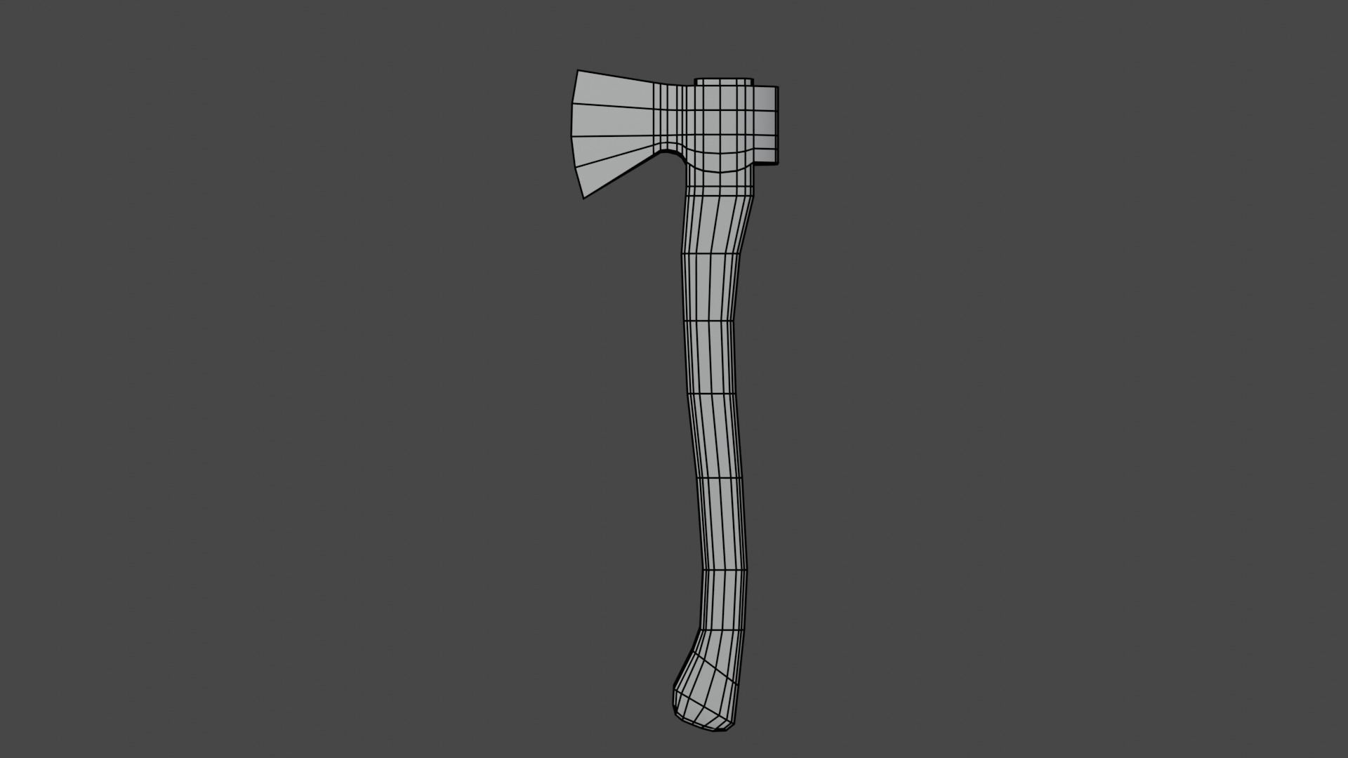 old axe Free low-poly 3D model_8