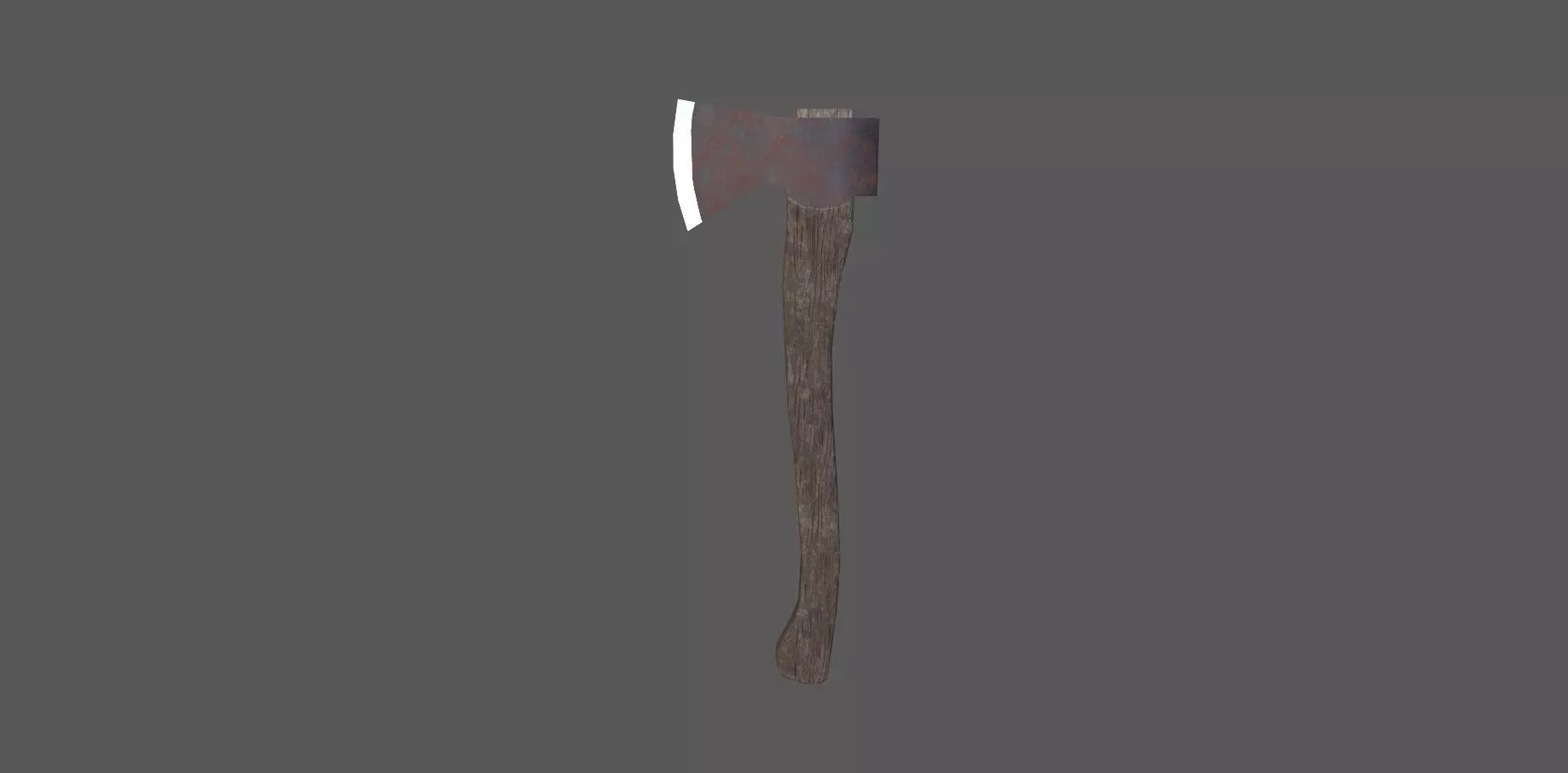 old axe Free low-poly 3D model_0