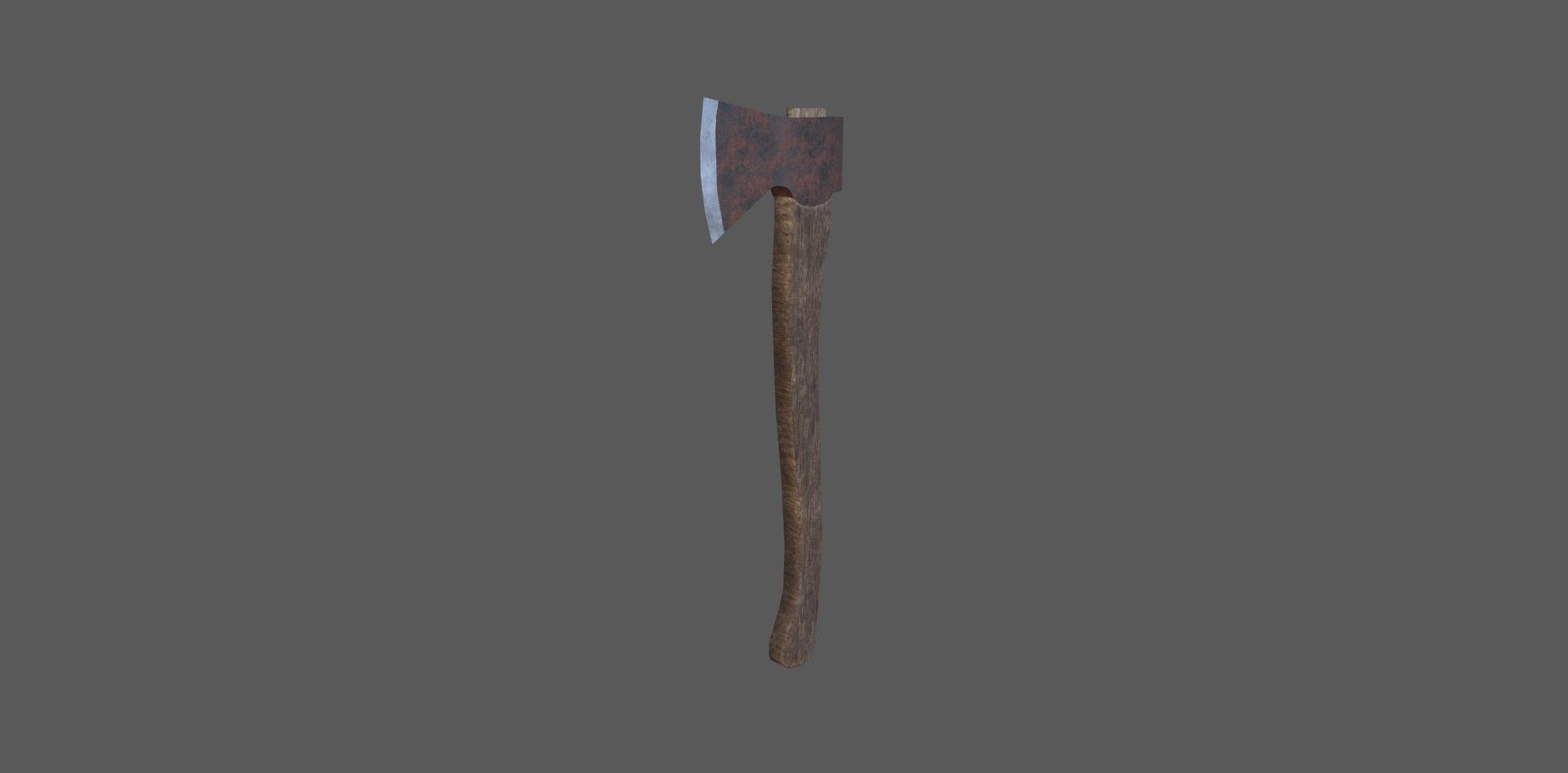 old axe Free low-poly 3D model_1