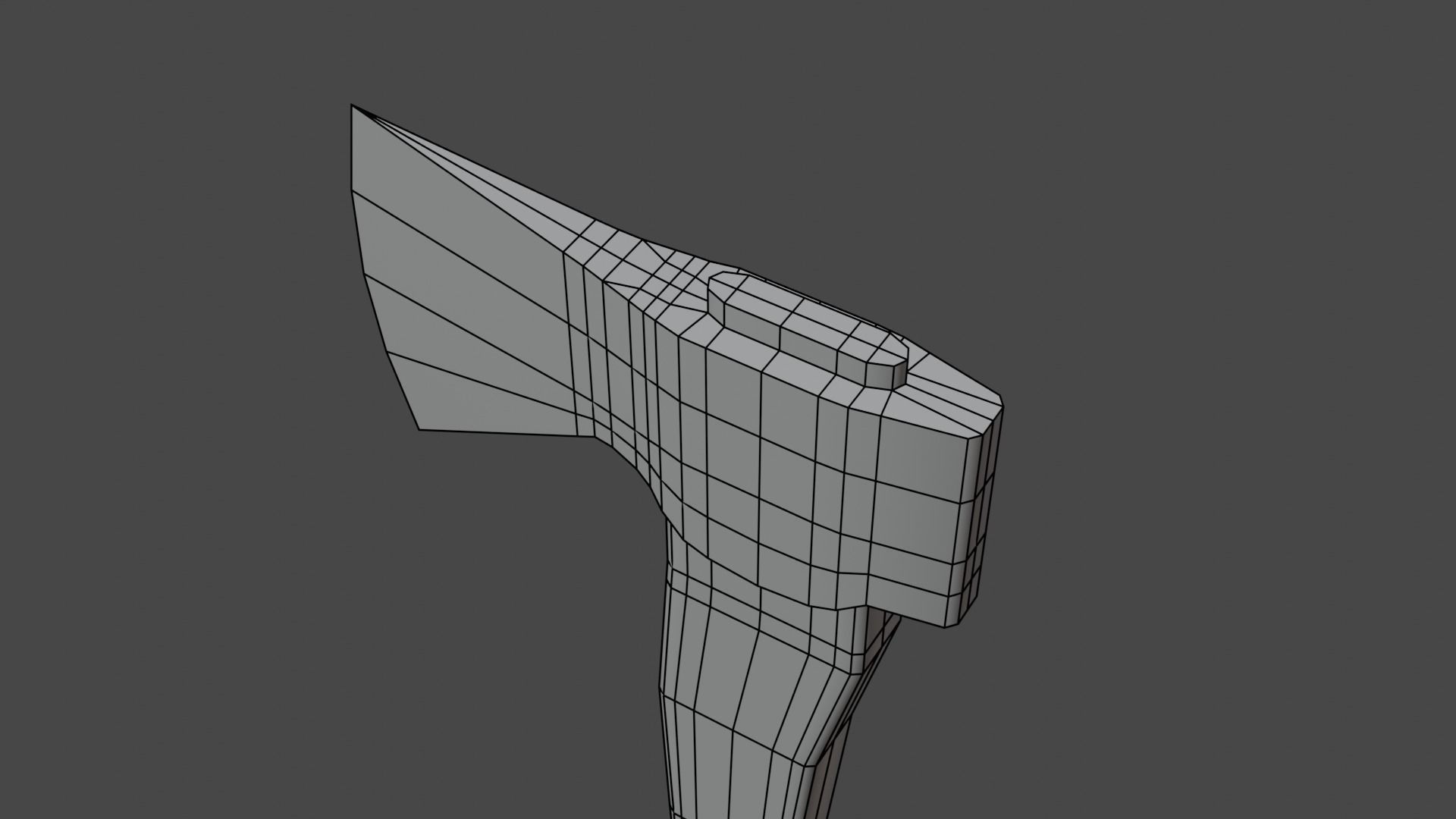 old axe Free low-poly 3D model_9