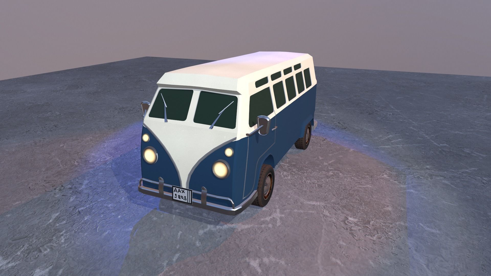 Woki Bus Low-poly 3D model_3