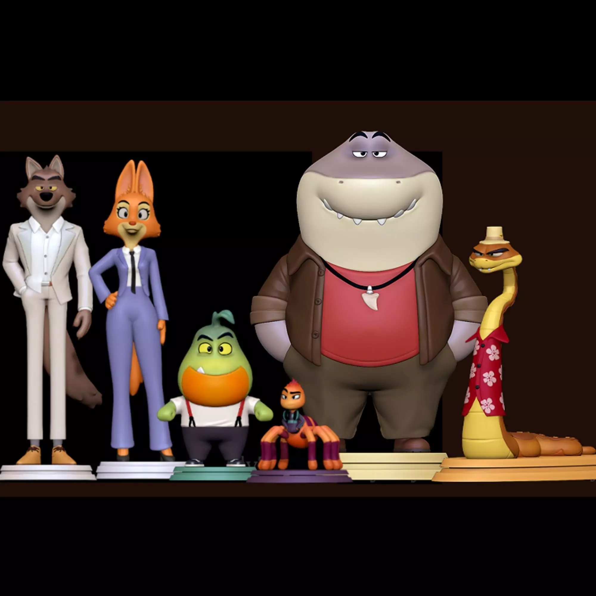 The Bad Guys Pack 3D print model