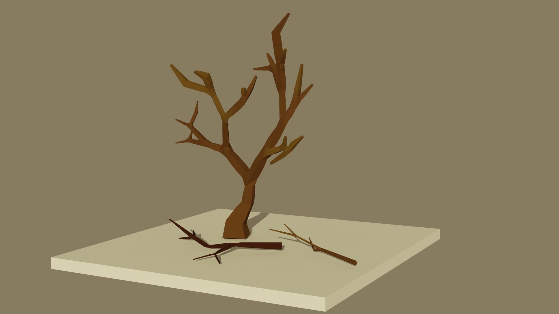 Low poly Forest Pack Free low-poly 3D model_4