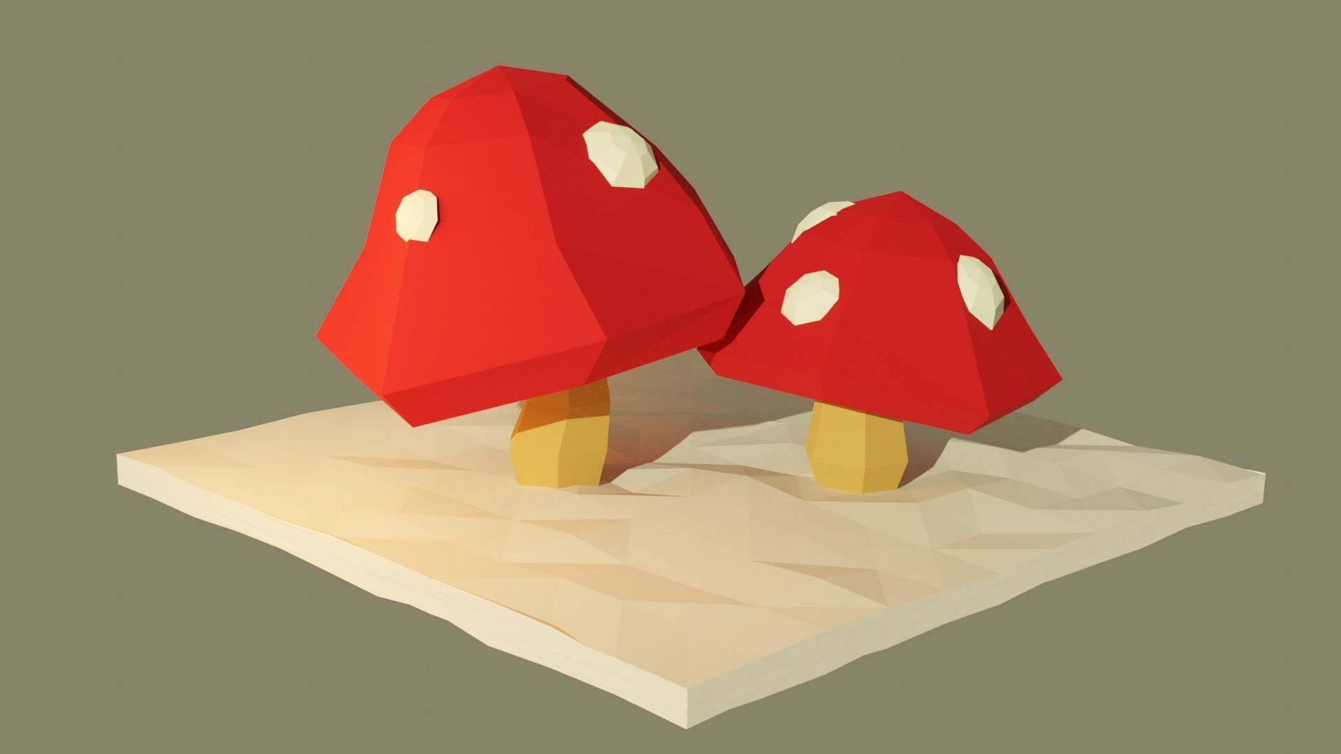 Low poly Forest Pack Free low-poly 3D model_9
