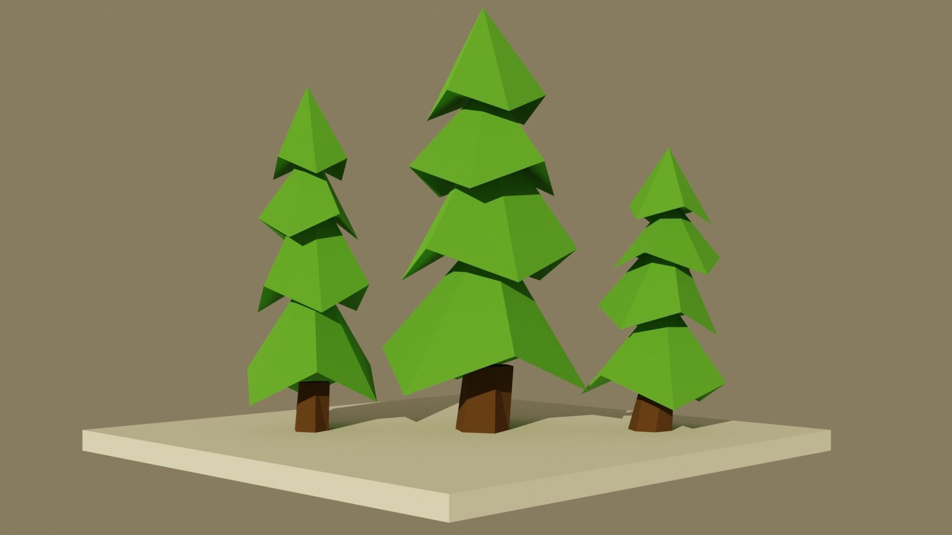Low poly Forest Pack Free low-poly 3D model_14