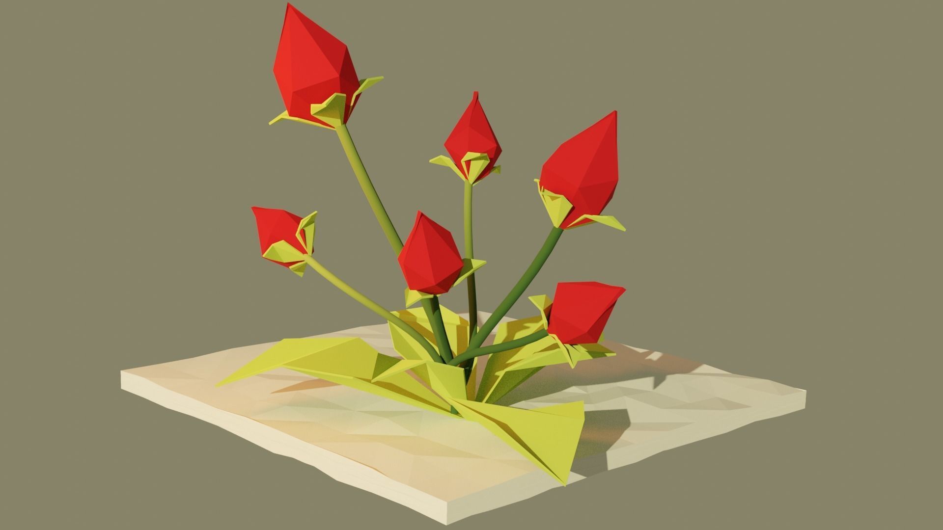 Low poly Forest Pack Free low-poly 3D model_5