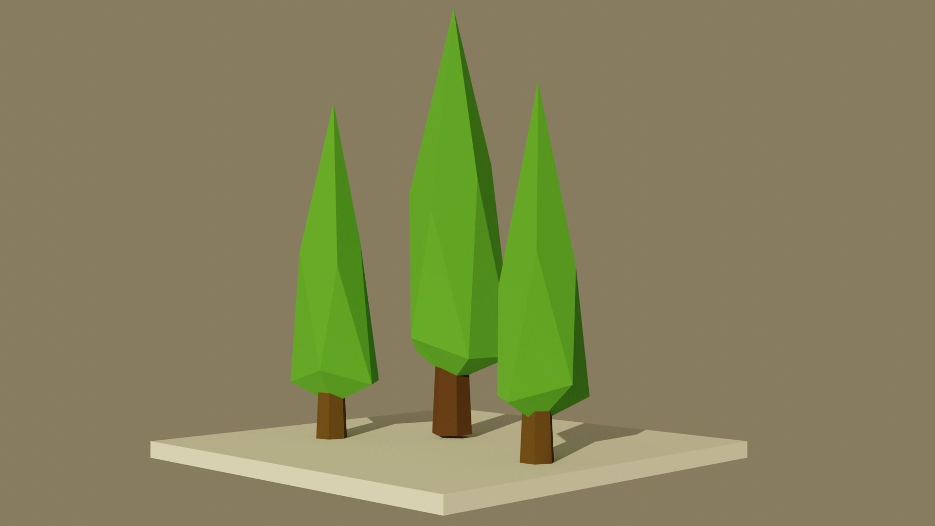 Low poly Forest Pack Free low-poly 3D model_15