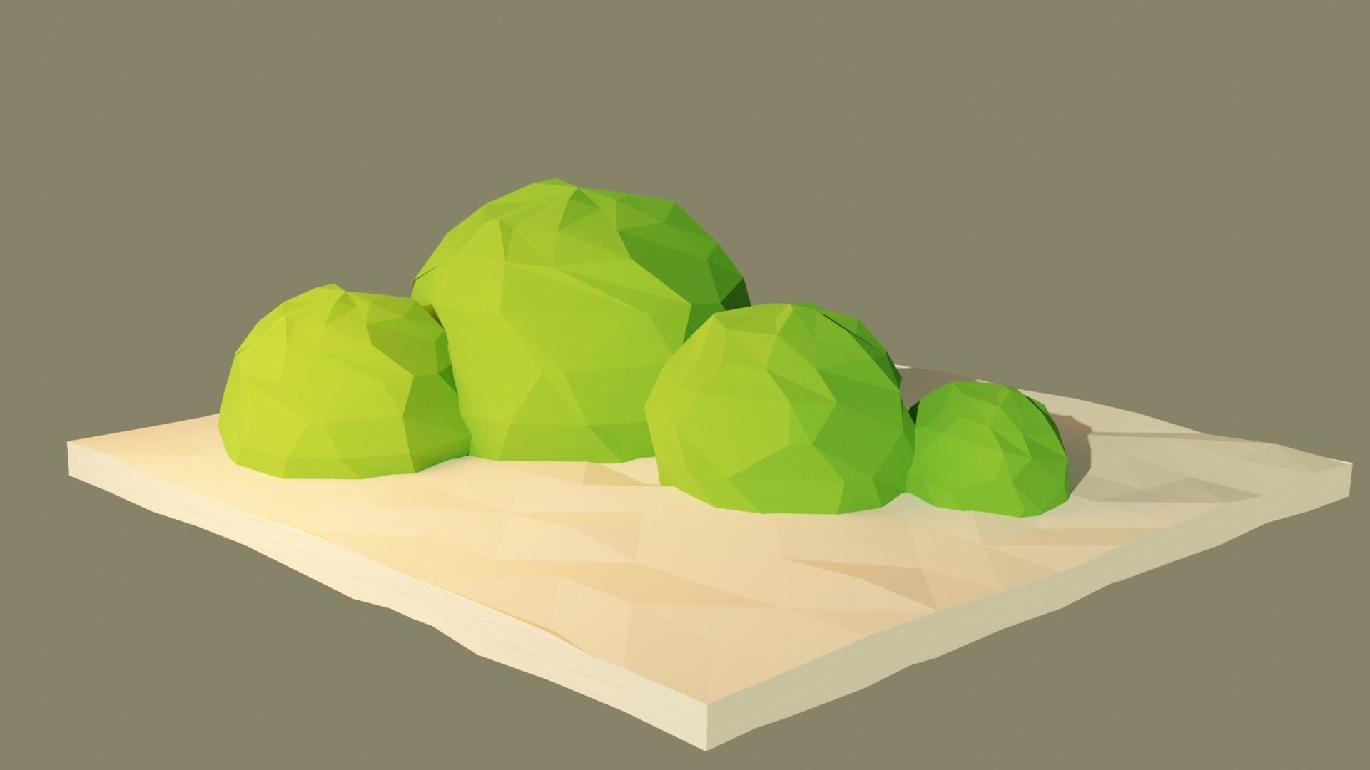 Low poly Forest Pack Free low-poly 3D model_1