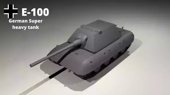 E-100 German Super heavy tank Free 3D model