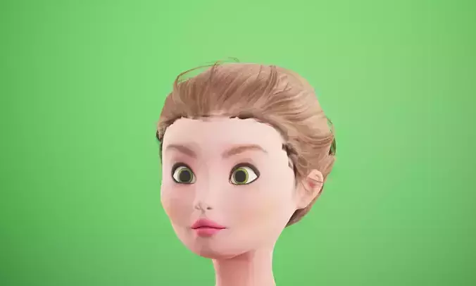  cartoon  rigged  girl