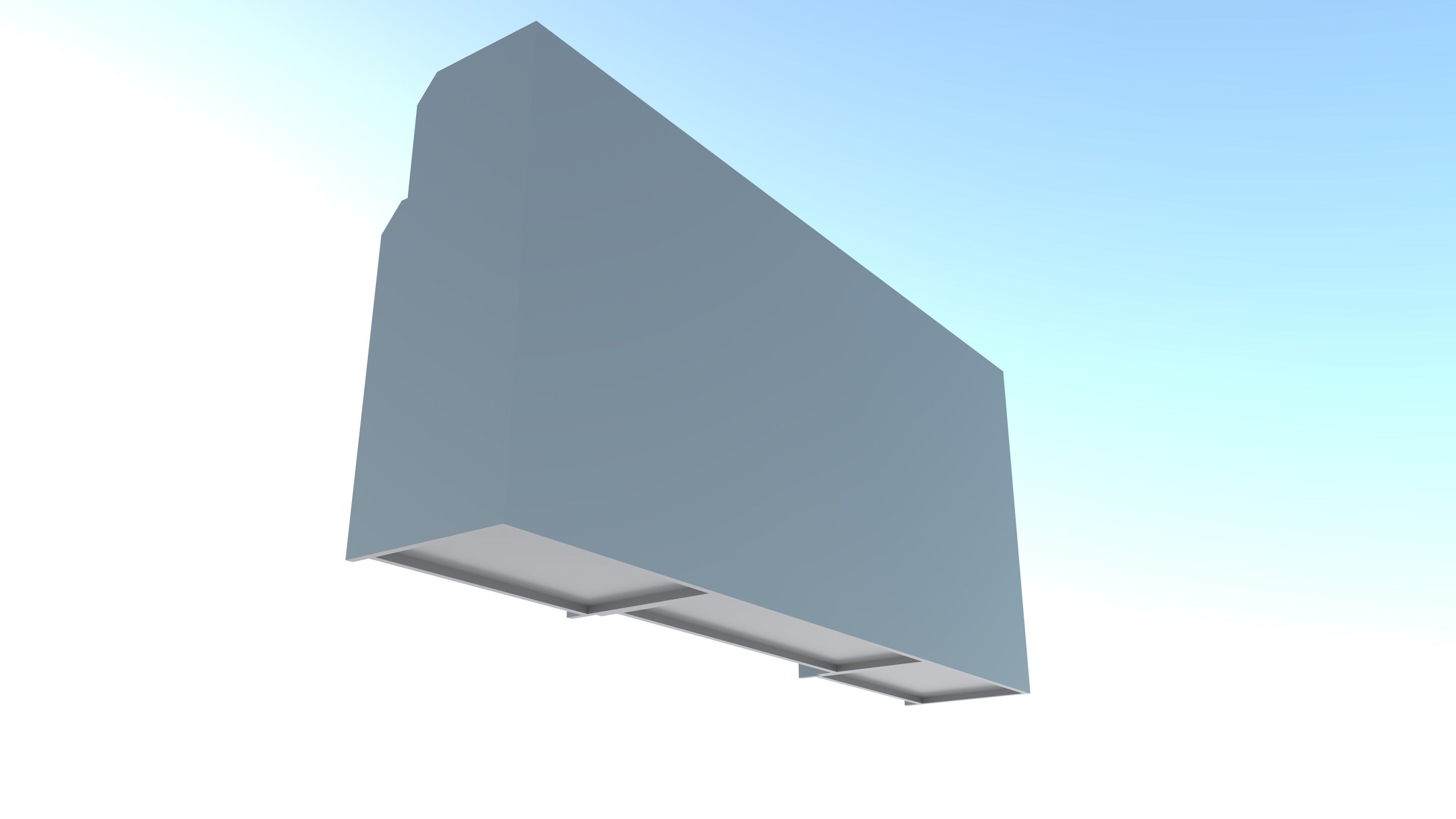 Storage combination 244x46x116 cm  3D model_4