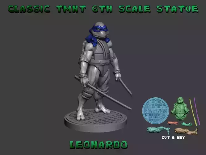 Classic Leonardo 6th Scale 3D print model