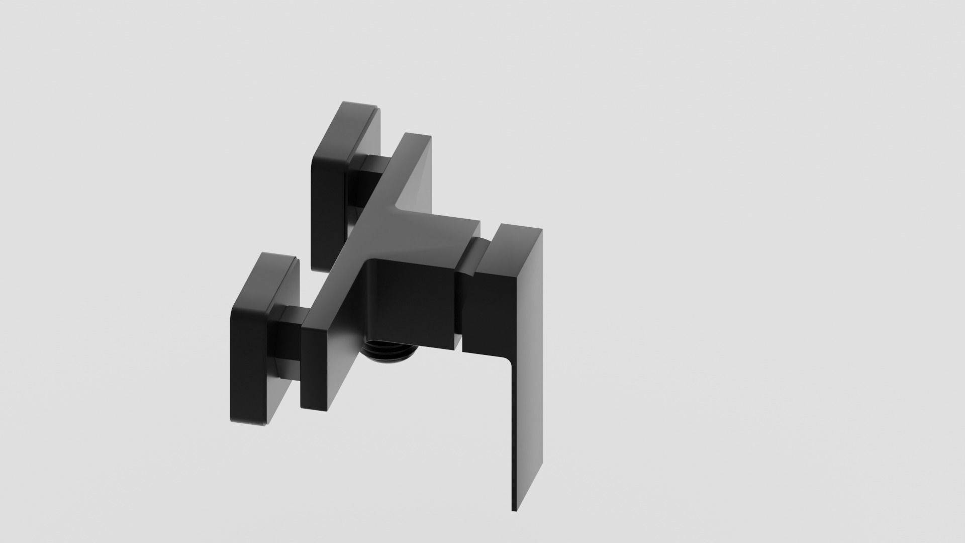 Faucet for shower PBR low-poly Low-poly 3D model_2