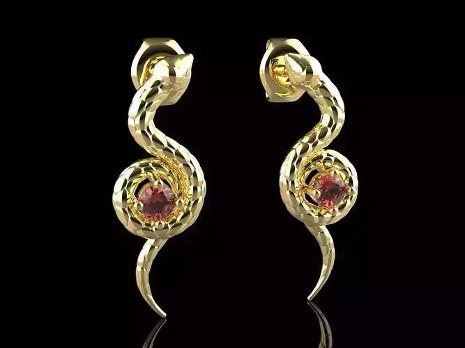 snake earrings