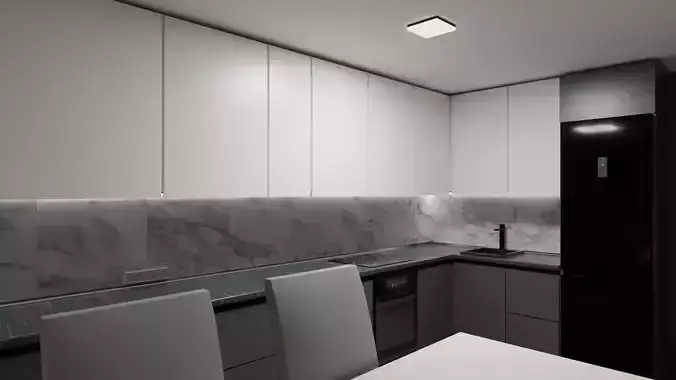 Modern Kitchen Design PBR model