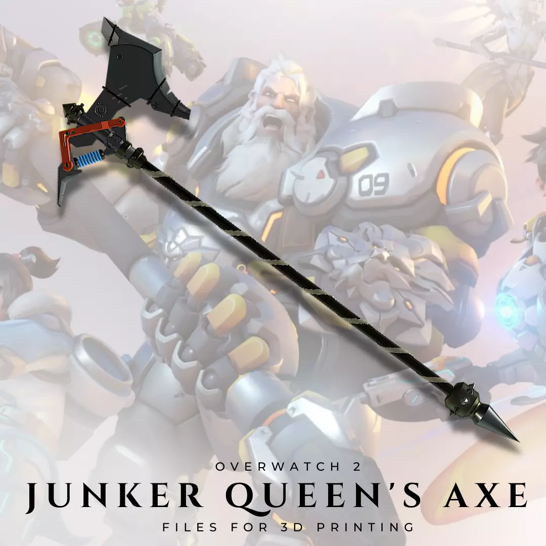 Junker Queen Axe from Overwatch 2 3D print model