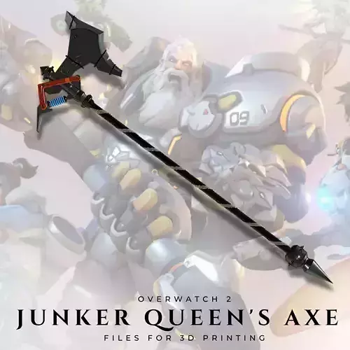 Junker Queen Axe from Overwatch 2 3D print model