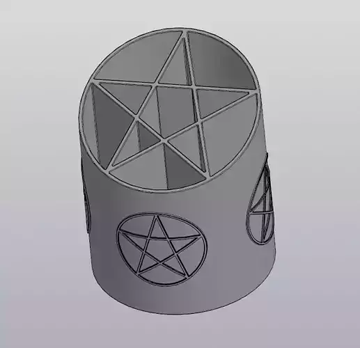 Pentagram penholder