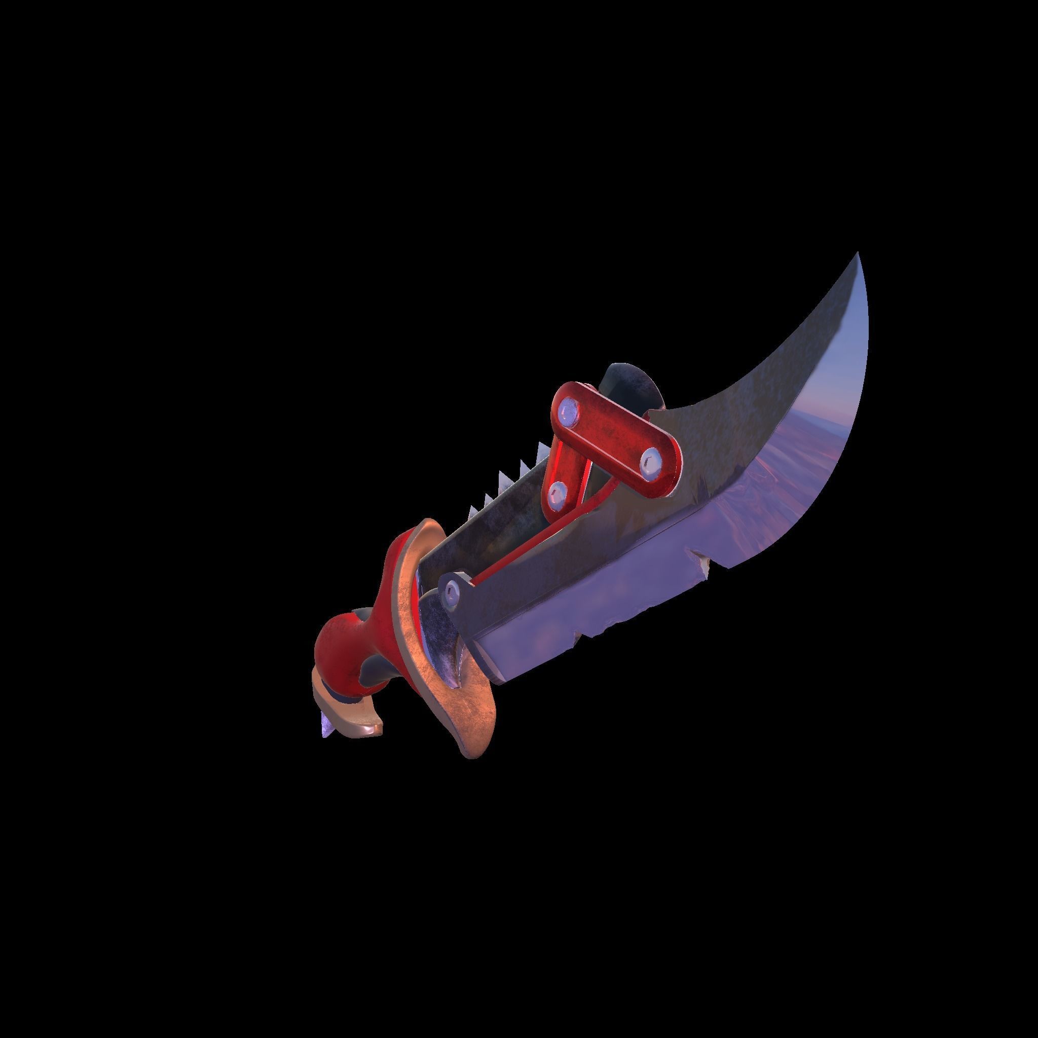 Junker Queen Knife from Overwatch 2 3D print model_3