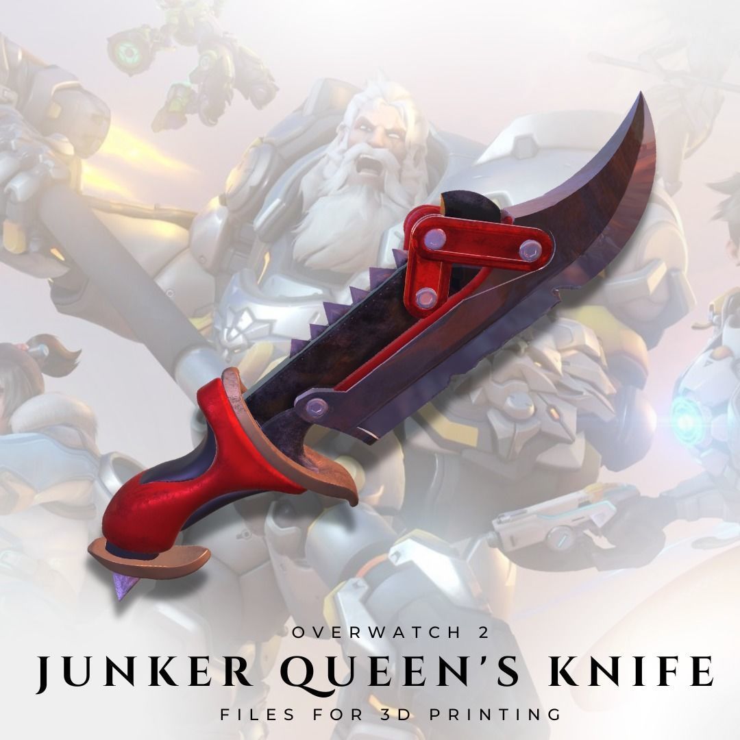 Junker Queen Knife from Overwatch 2 3D model 3D printable CGTrader