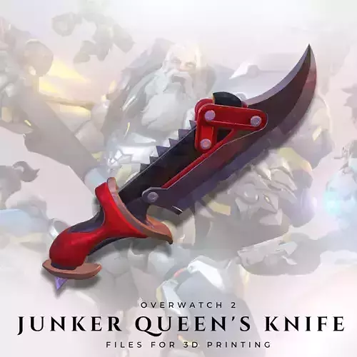 Junker Queen Knife from Overwatch 2 3D print model