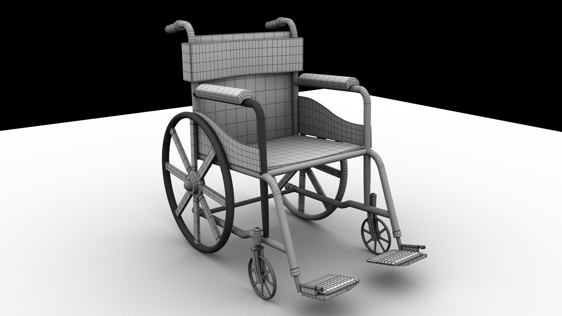Wheelchair prop 3D model 3D model_1