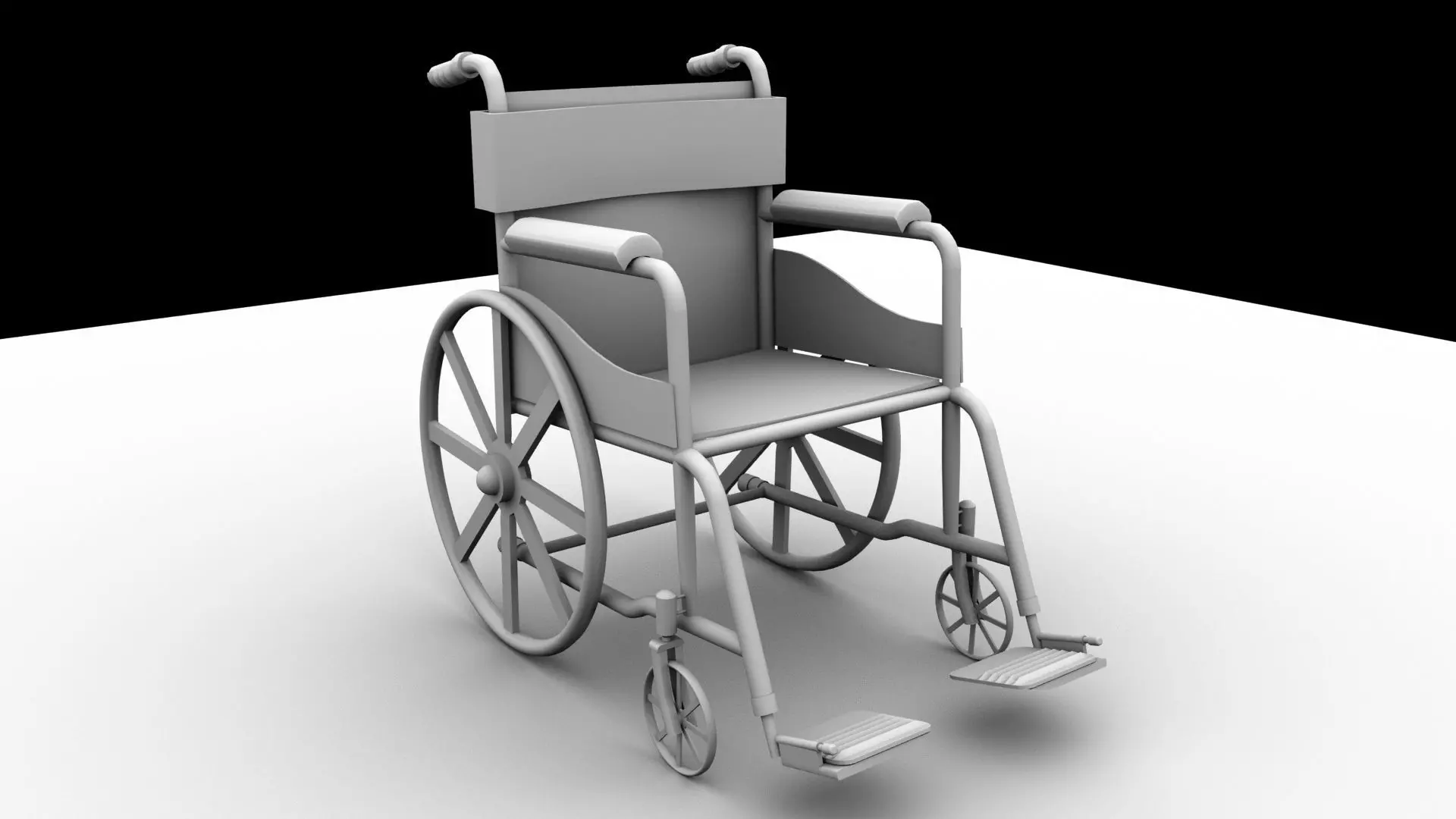 Wheelchair prop 3D model 3D model_0