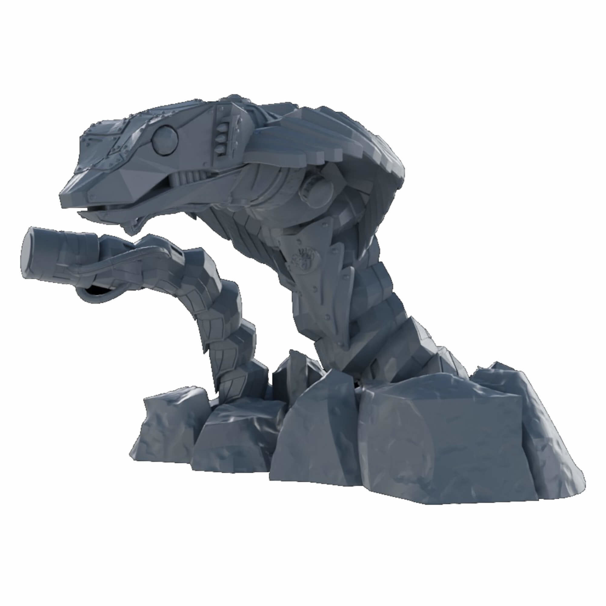 Cyber Snakes and Worms Sci Fi Mech With Optional Weapons 3D print model_16