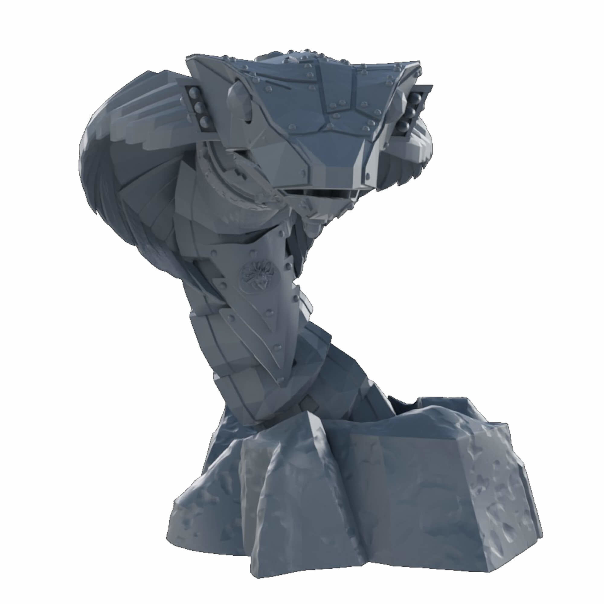 Cyber Snakes and Worms Sci Fi Mech With Optional Weapons 3D print model_6