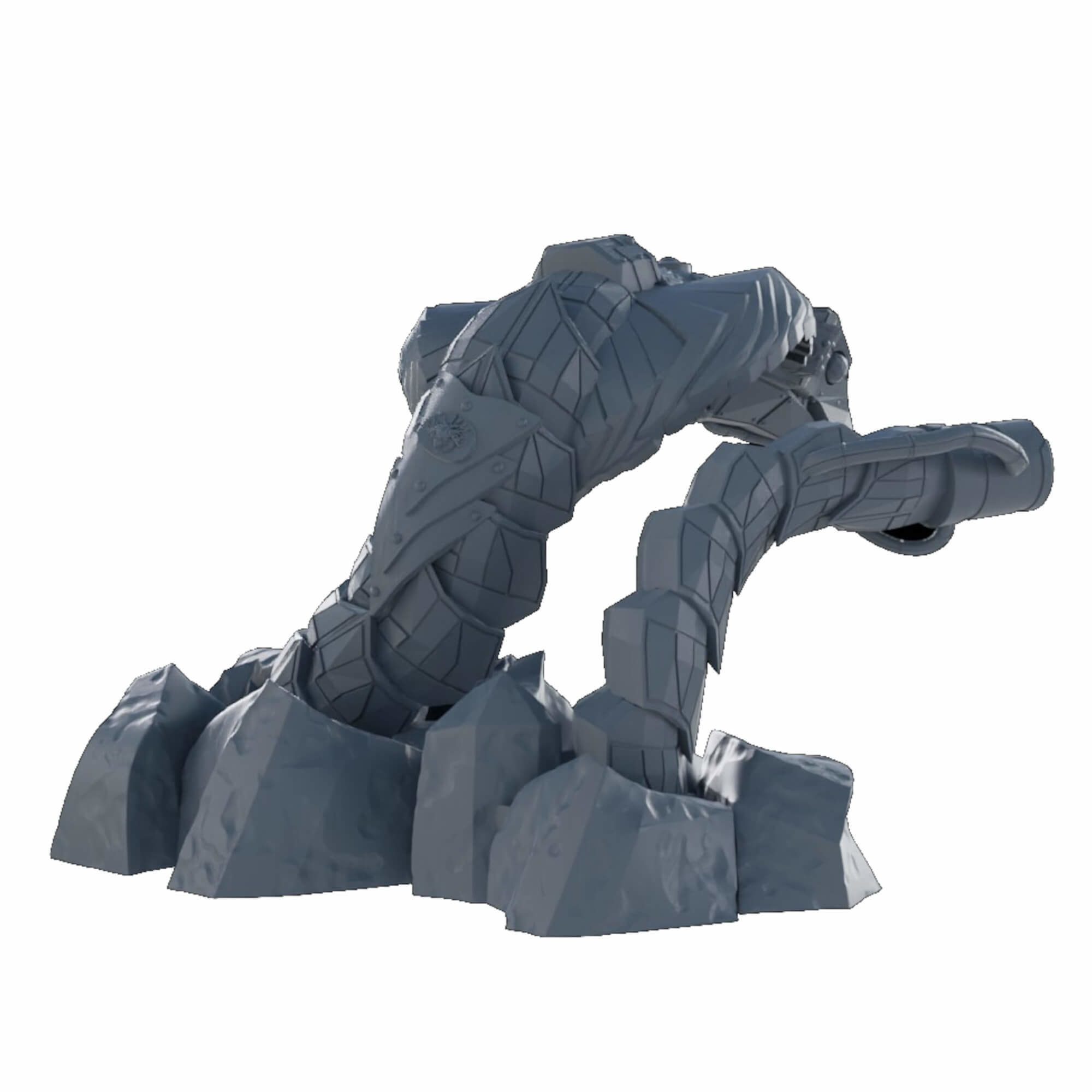 Cyber Snakes and Worms Sci Fi Mech With Optional Weapons 3D print model_12