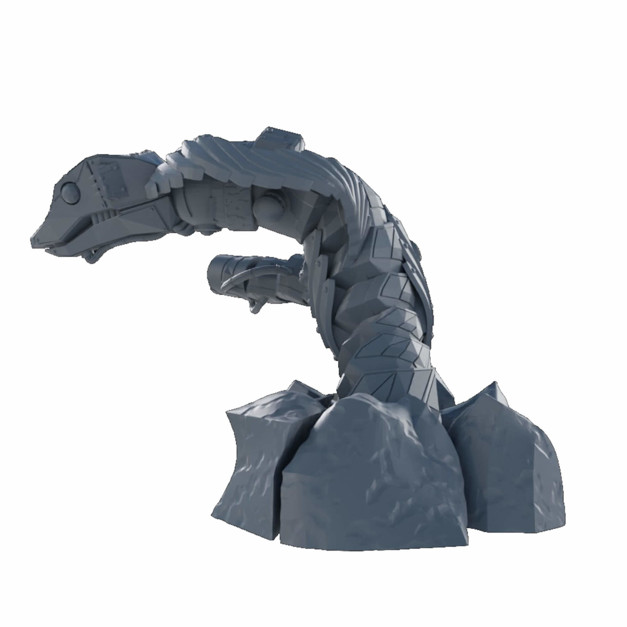 Cyber Snakes and Worms Sci Fi Mech With Optional Weapons 3D print model_13