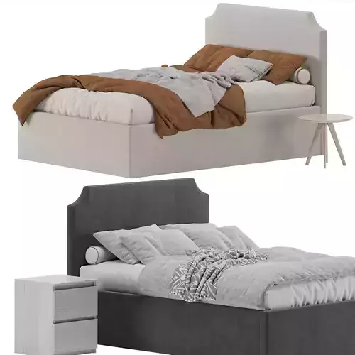 Bed Adona 140 Barhat Gray 
