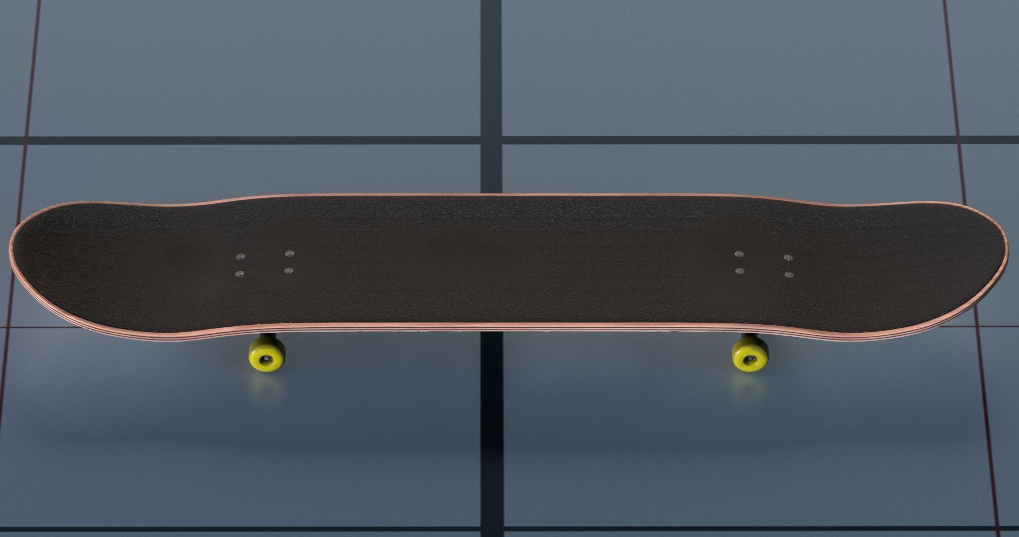 Skateboard PBR 3D model_2