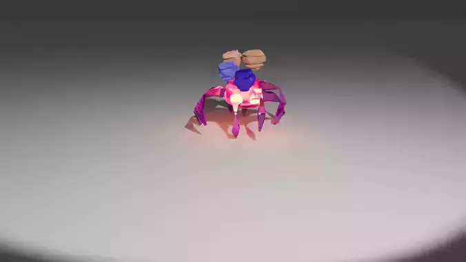 8 Legged Creature Rigged