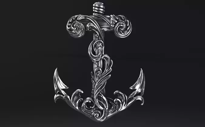 Anchor in chocolate 3D print model