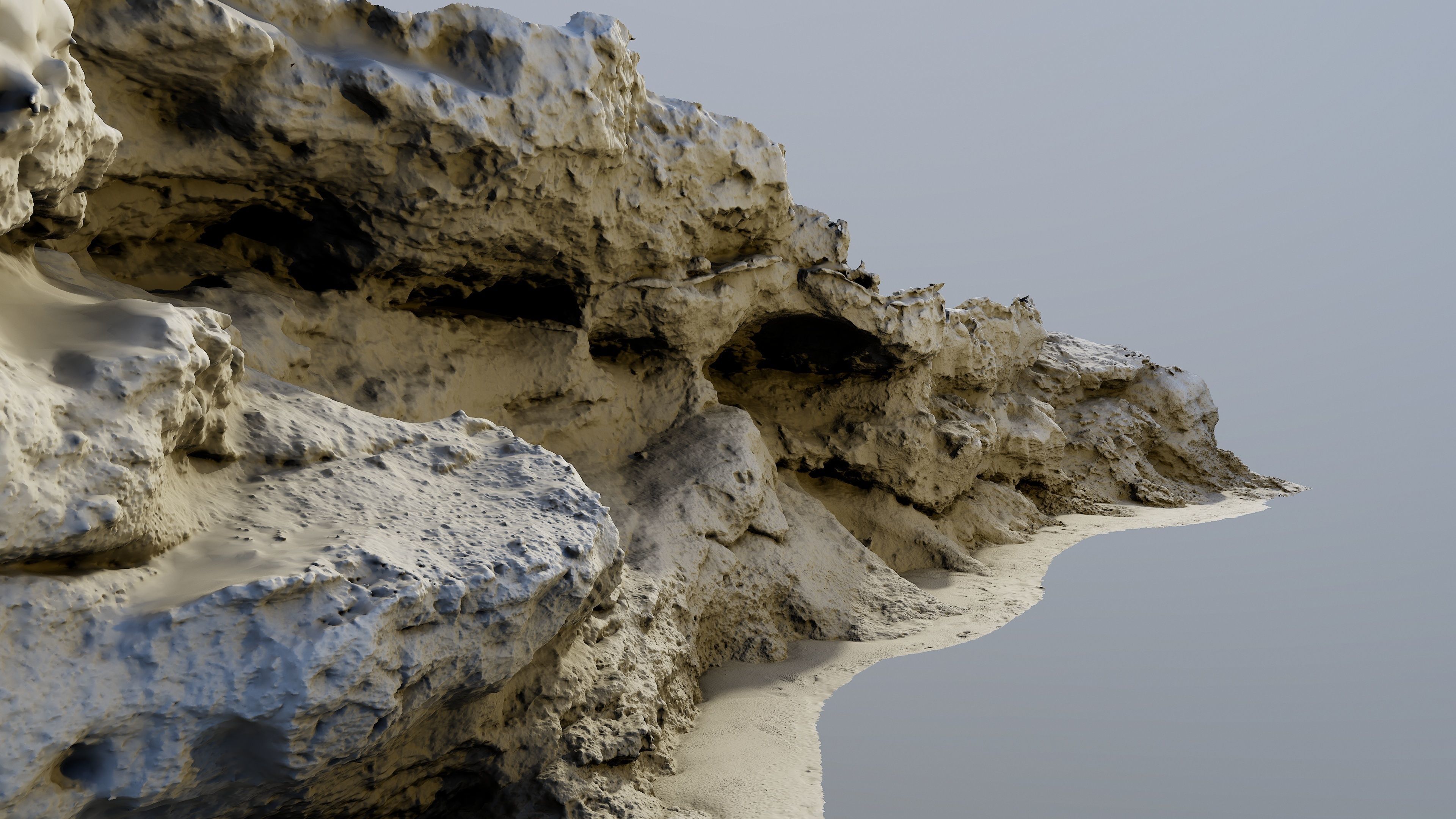 cliff0001 rock formation  3D model_4