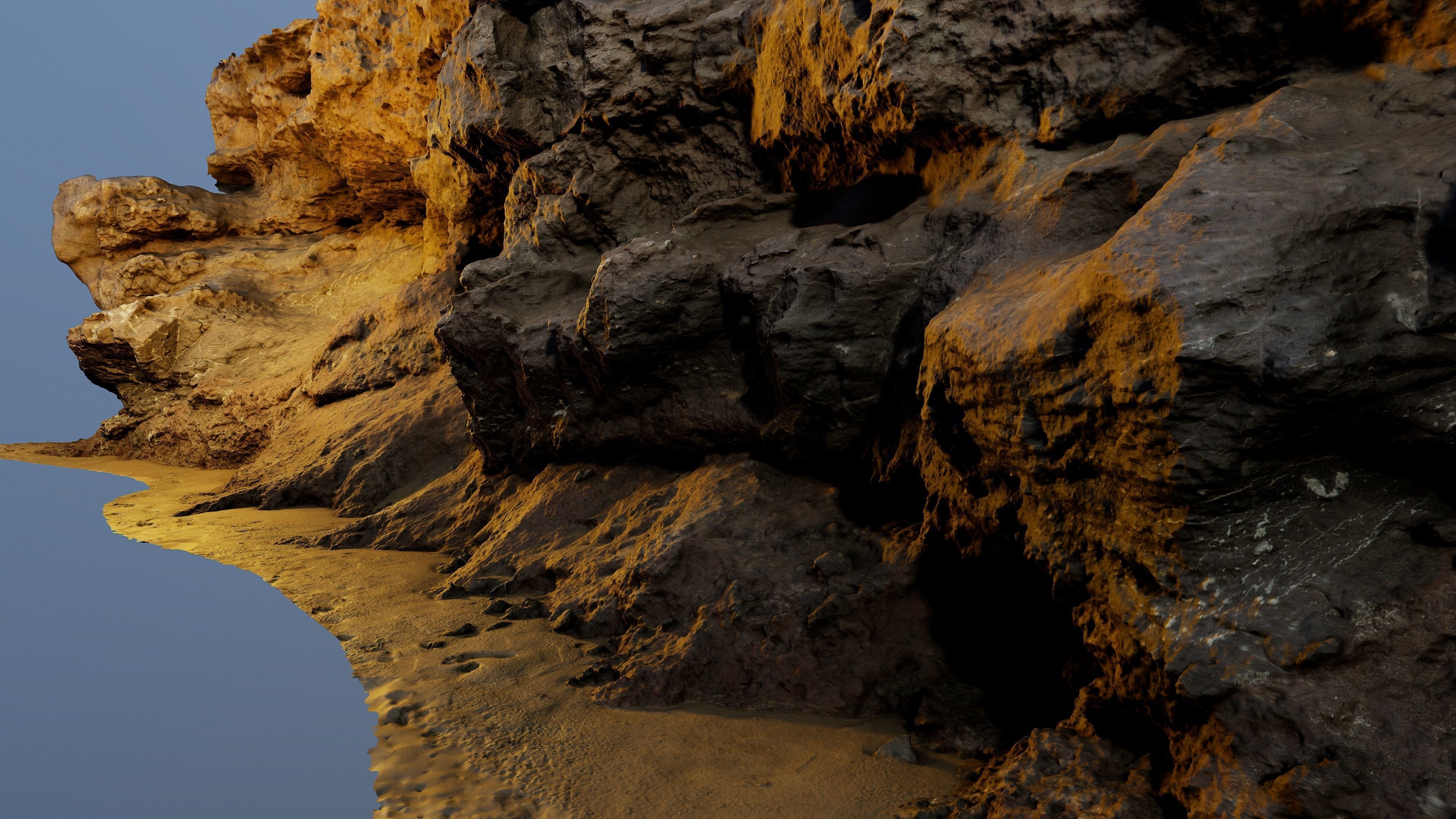 cliff0001 rock formation  3D model_9