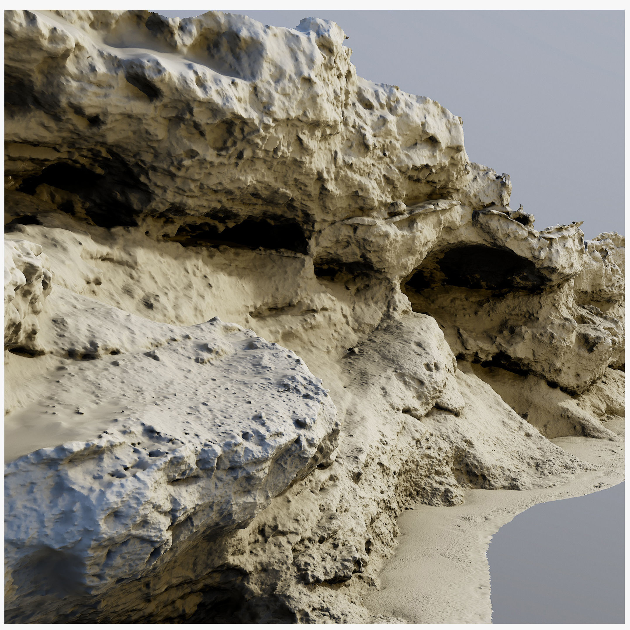 cliff0001 rock formation  3D model_6