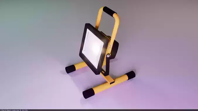 LED Focus Light Low-poly 3D model