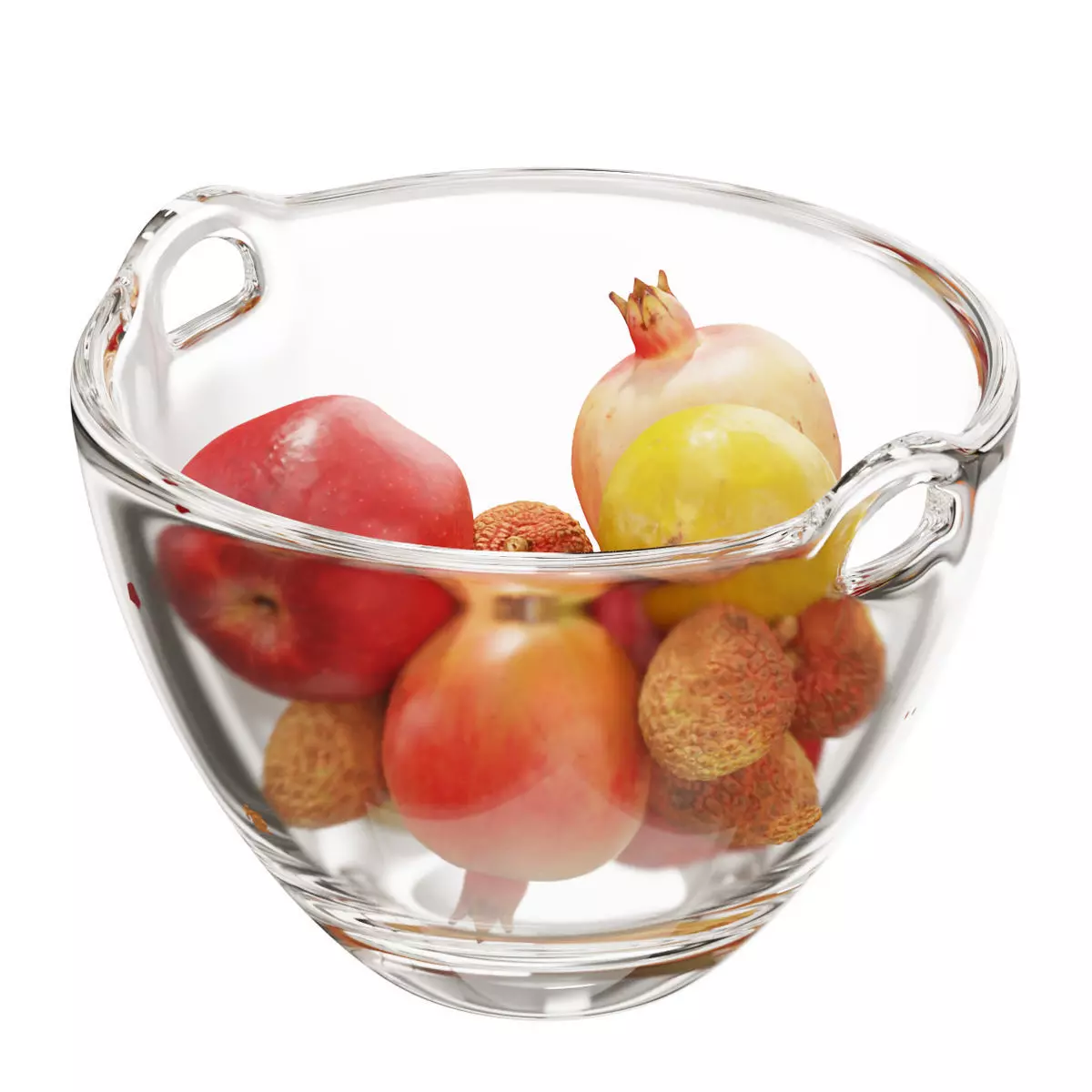 Ono fruit salad bowl set 07 3D model