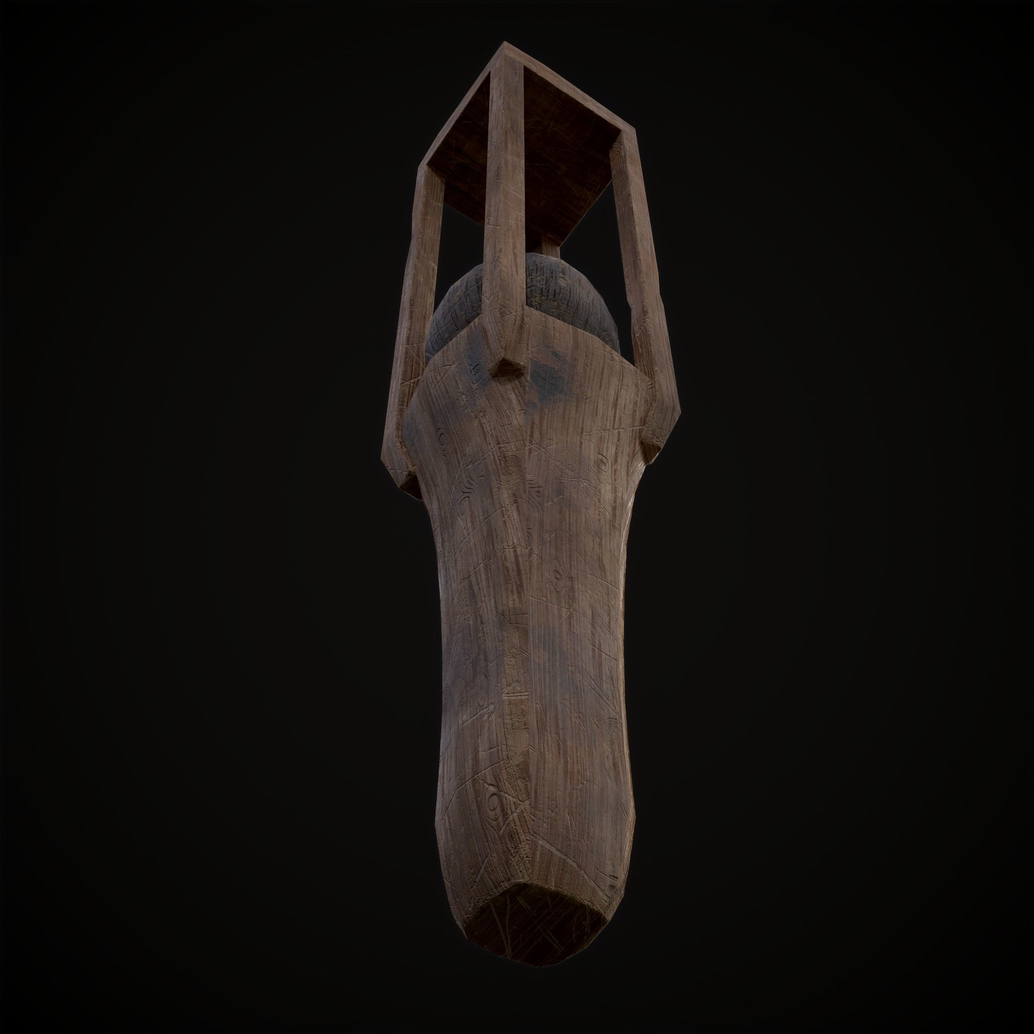 Medieval Rattle 3D model Rustic Medieval Baby Rattle Toy VR / AR / low-poly | CGTrader