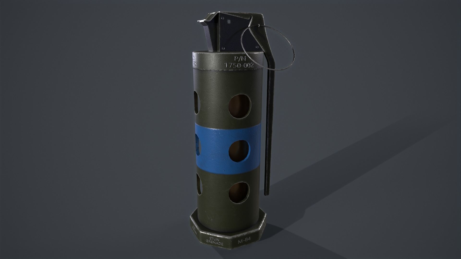 Grenade collection military 3D model_7