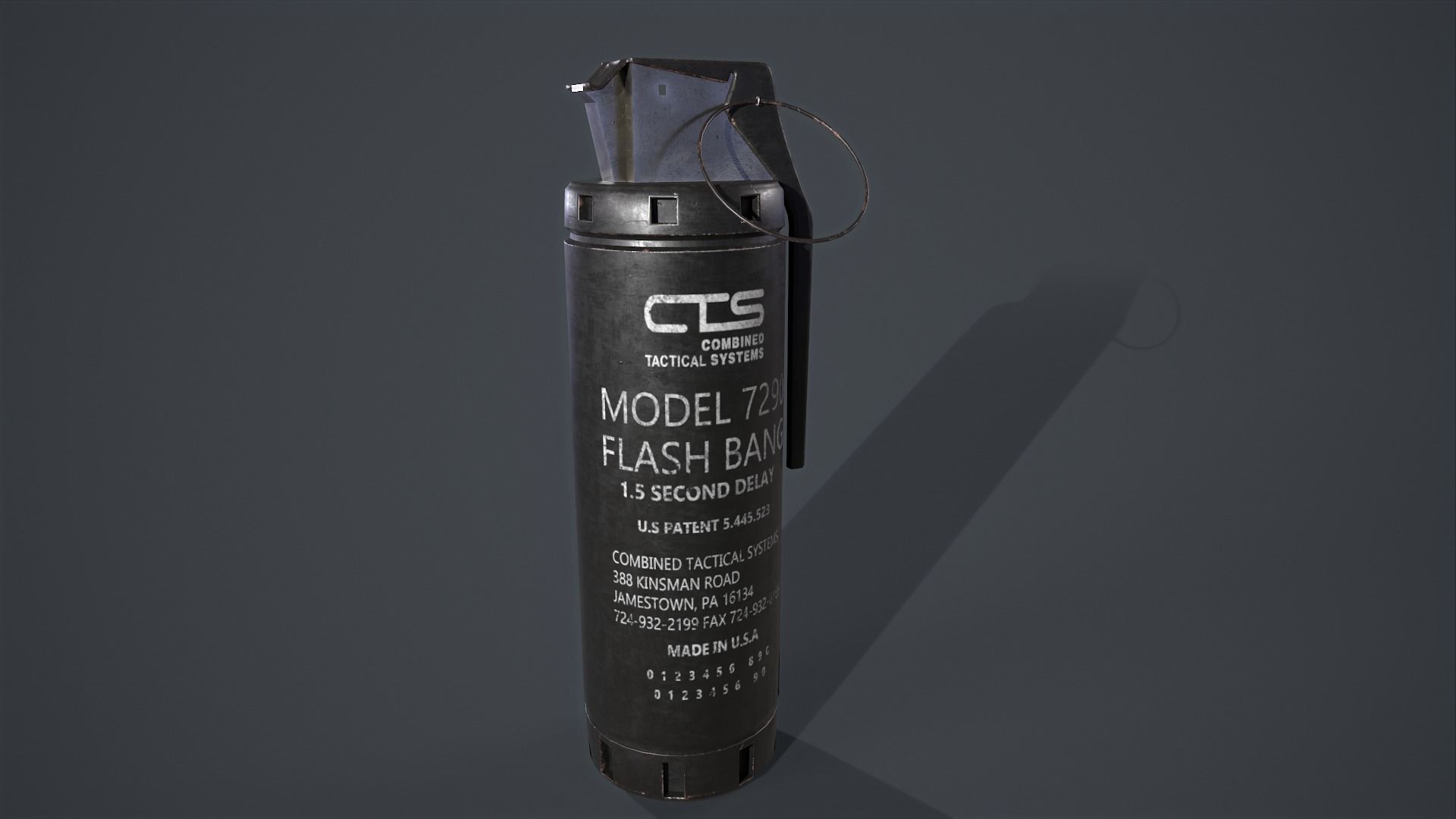 Grenade collection military 3D model_6