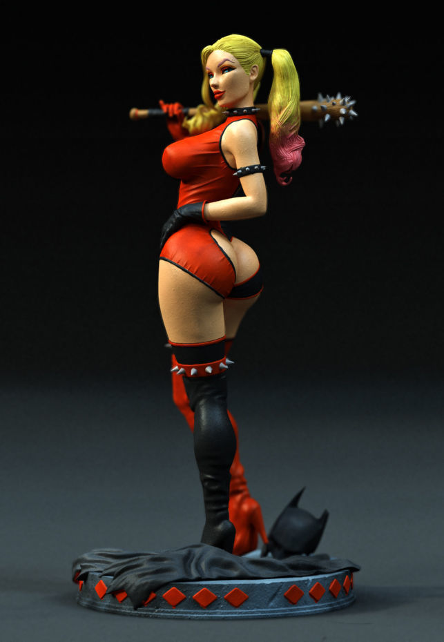 Harley quinn statue 3D print model_1