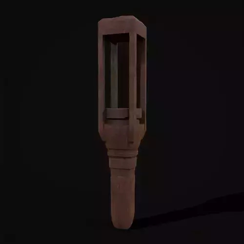 Rustic Medieval Toddler Rattle Toy  Low-poly 3D model