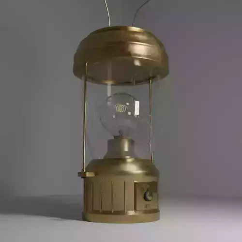 Vintage Lantern High Poly PBR