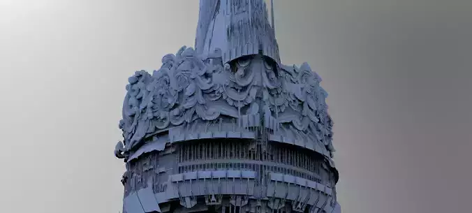 Ocean Cyberpunk tower 4