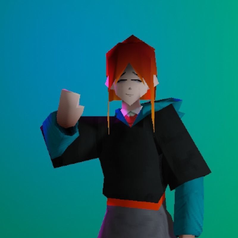 Low poly Rebeca - PSX Character Style Low-poly 3D model_2