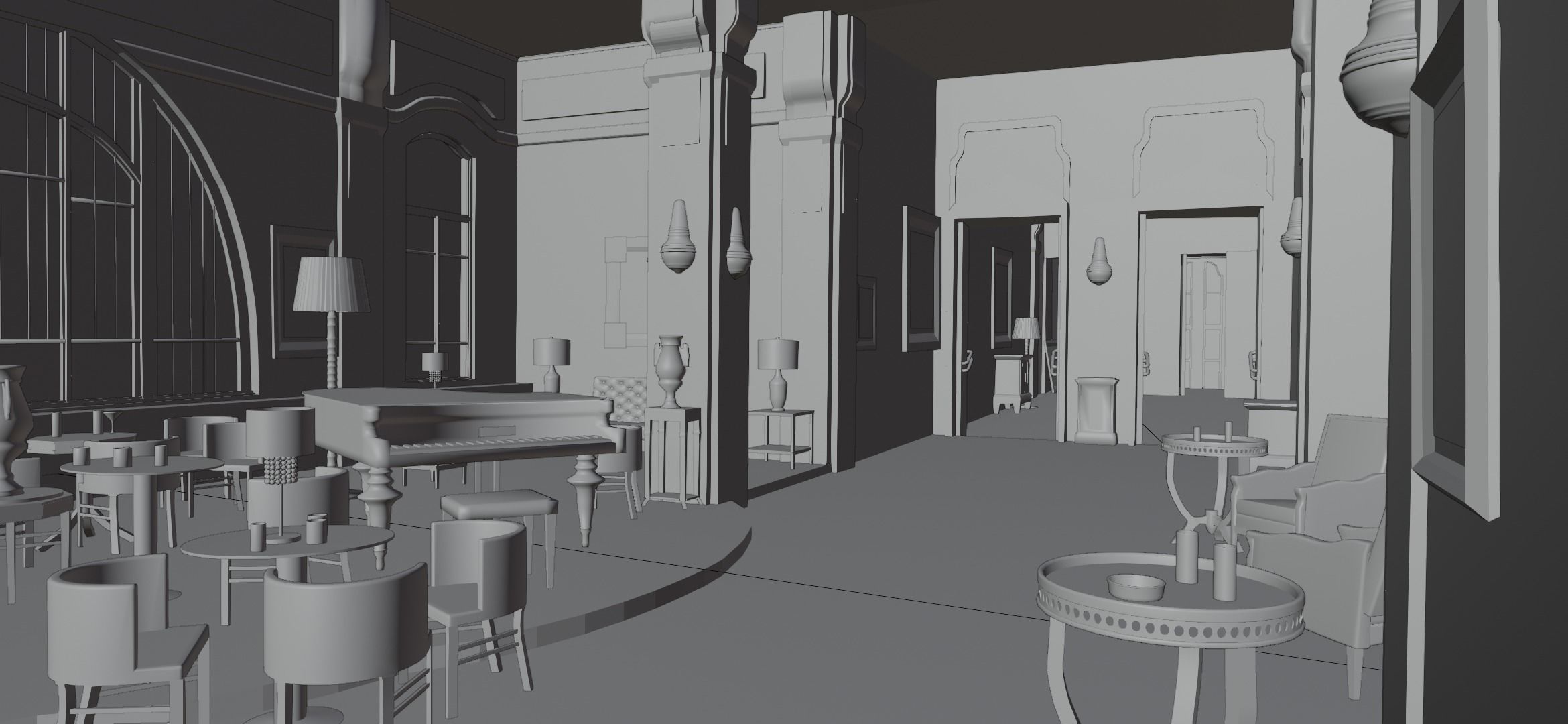 Blade Runner 2049  Deckards Apartment Low-poly 3D model_2