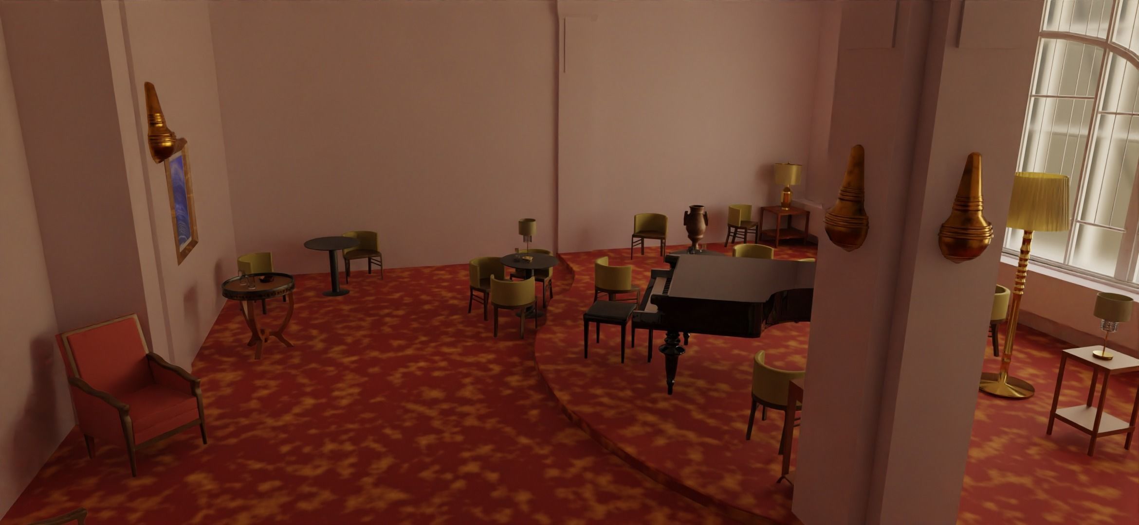 Blade Runner 2049  Deckards Apartment Low-poly 3D model_6